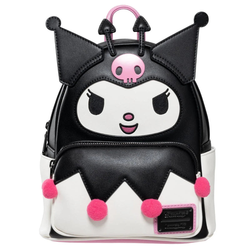 Backpack with cartoon character design on a white background