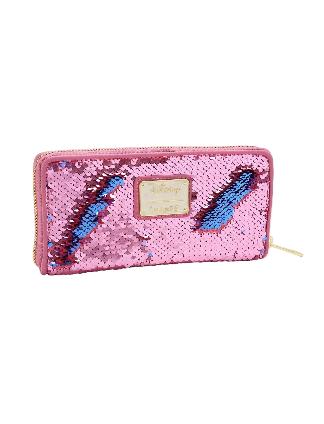 Loungefly Disney Princess Aurora Reversible Sequin Zip Around Wallet