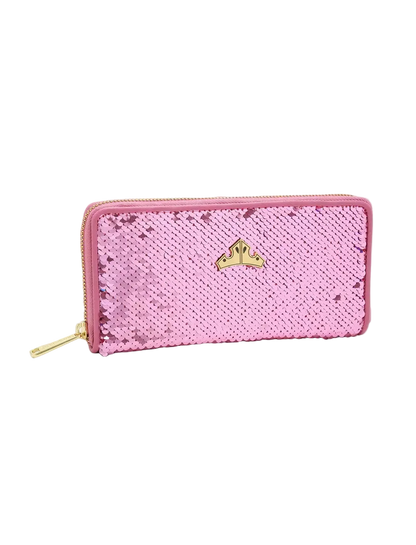 Loungefly Disney Princess Aurora Reversible Sequin Zip Around Wallet