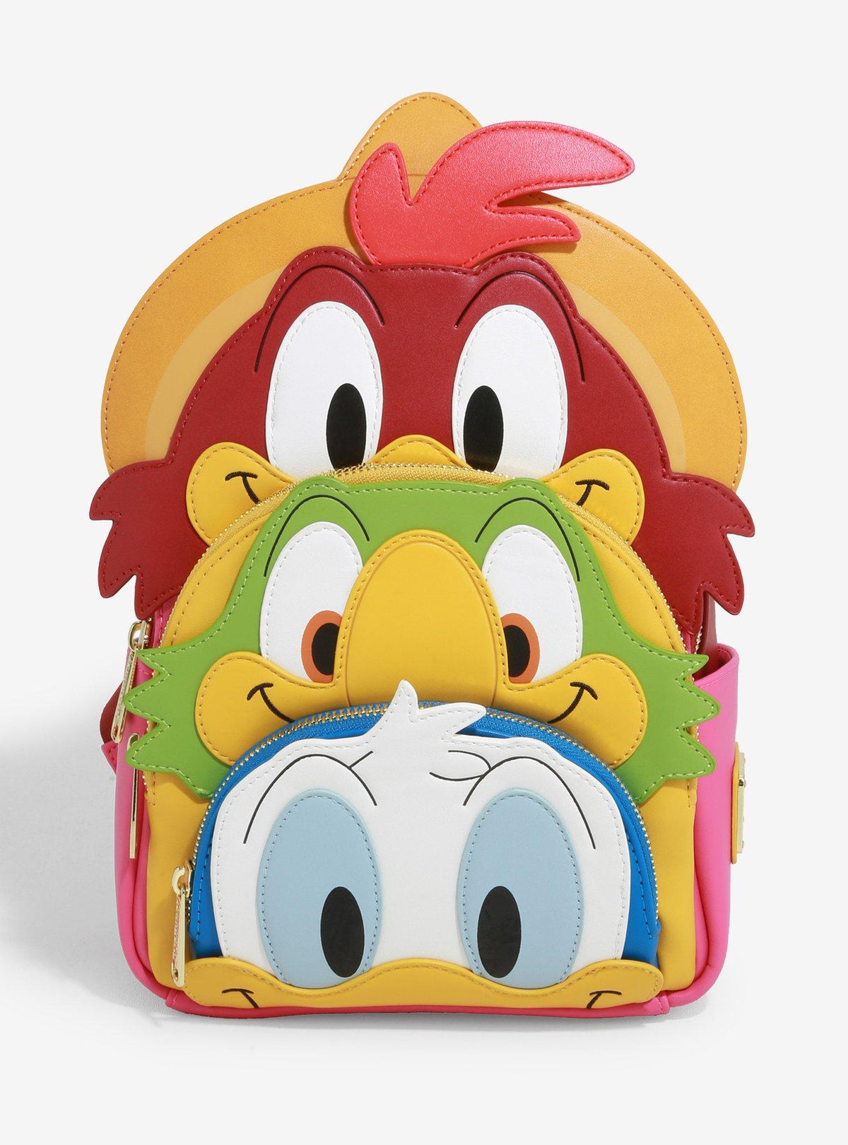 Three Caballeros Figural Mini Backpack front