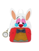 Animated character bag with a pocket watch on a white background