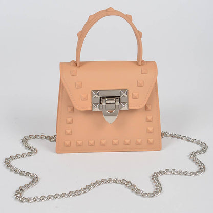 Jelly Mini Handle Bag: Purple