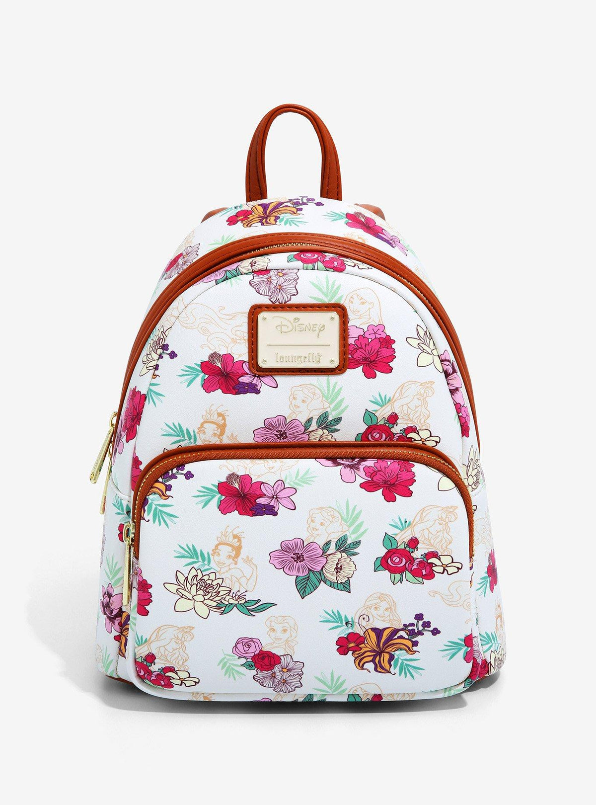 Princess Fall Floral Mini Backpack front