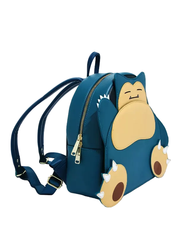 Backpack with a cartoon character design on a white background
