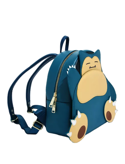 Backpack with a cartoon character design on a white background