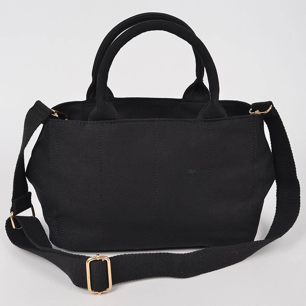 Solid Canvas Tote: Teal
