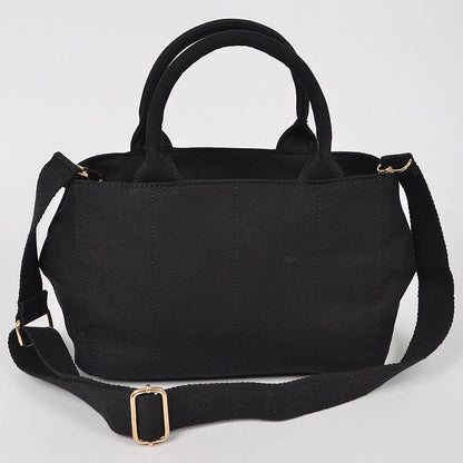 Solid Canvas Tote: Red