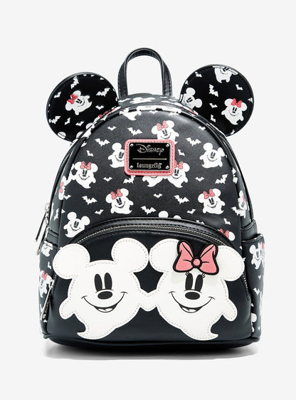 Mickey & Minnie Mouse Ghostly Glow-in-the-Dark Mini Backpack front