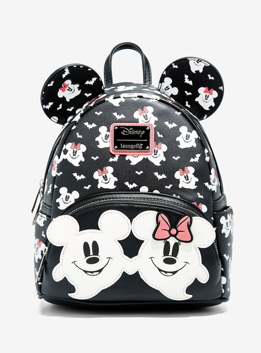 Mickey & Minnie Mouse Ghostly Glow-in-the-Dark Mini Backpack front