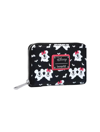 Mickey & Minnie Mouse Ghostly Glow-in-the-Dark Small Zip Wallet Exclusive