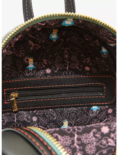 Alice in Wonderland Characters Floral Mini Backpack Exclusive Loungefly Disney