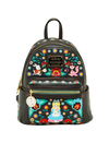 Alice in Wonderland Characters Floral Mini Backpack Exclusive Loungefly Disney