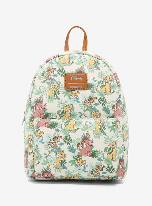 Lion King Simba Timon & Pumbaa Jungle Mini Backpack front