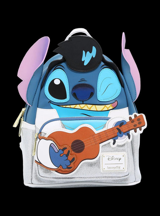 Lilo & Stitch Elvis Stitch Figural Mini Backpack front