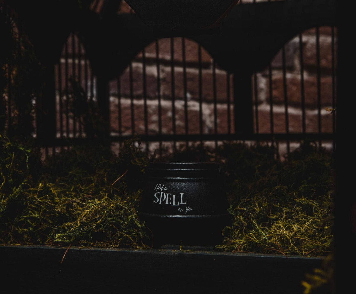Hocus Pocus Spell On You Ceramic Cauldron Candle
