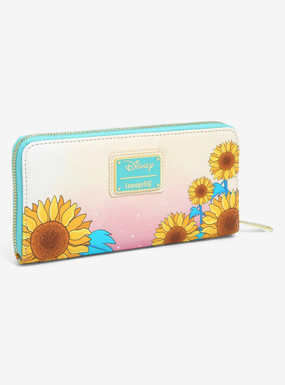 Pocahontas Sunflowers Zip Around Wallet