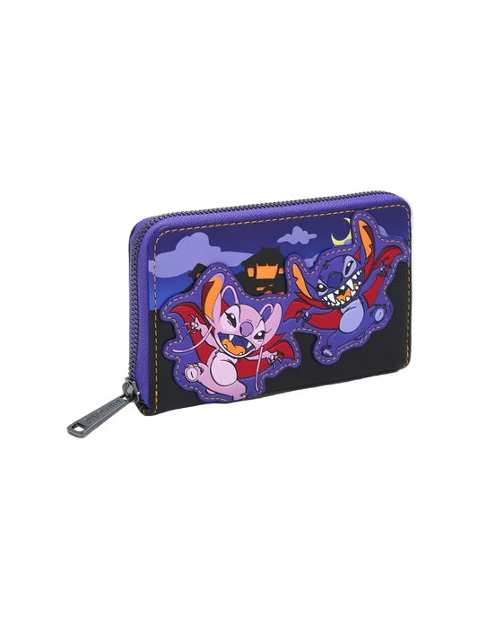 Lilo & Stitch The Series Vampire Angel & Stitch Small Zip Wallet Exclusive