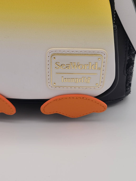 Loungefly SeaWorld Penguin Sequin Mini Backpack