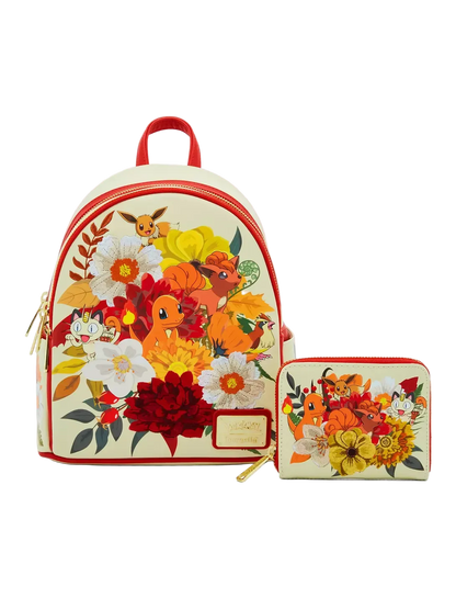 Charmander and Friends Floral Mini Backpack Loungefly Pokémon