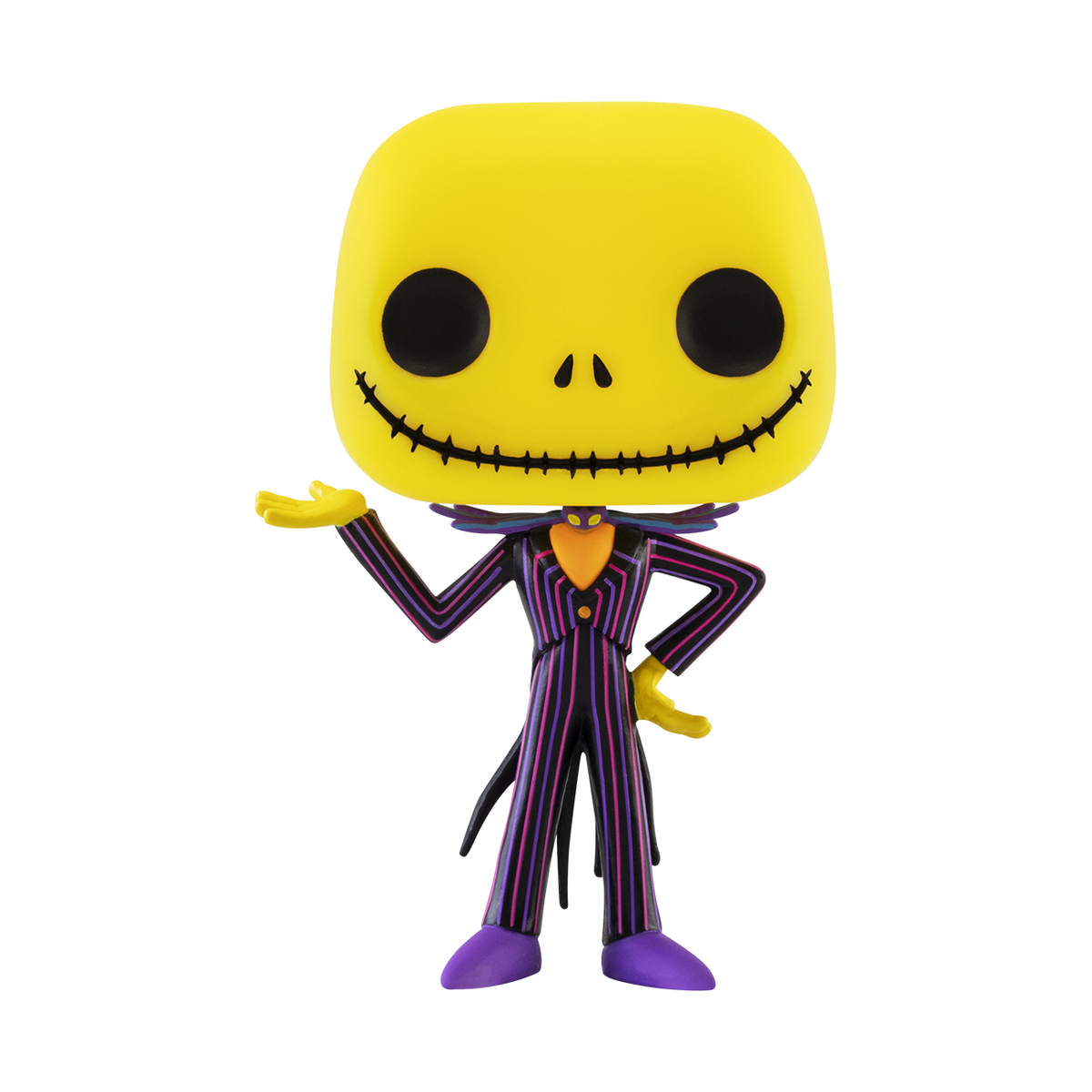 Nightmare Before Christmas Jack Skellington Blacklight Vinyl Figure #15 - alternate view 3