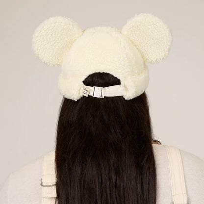 CakeWorthy Disney Mickey Mouse Sherpa Beanie - Cream