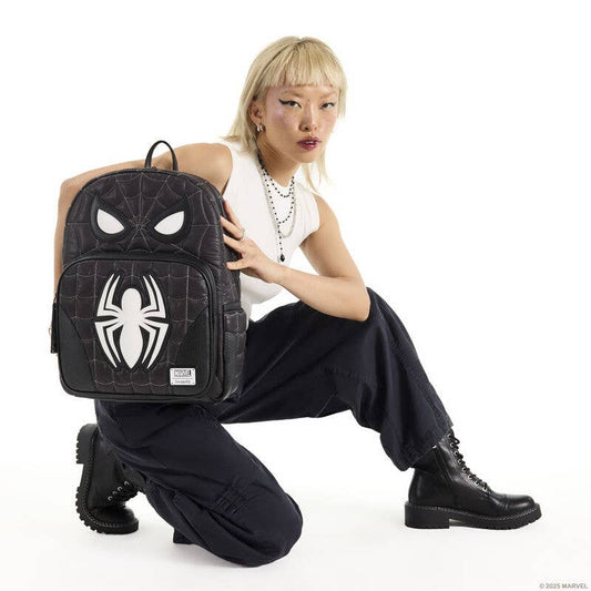 Spider-Man Black Suit Cosplay Quilted Full-Size Backpack - alternate view 2