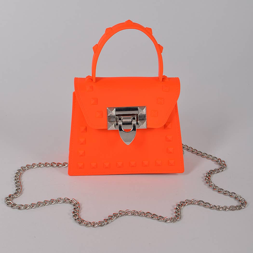 Jelly Mini Handle Bag: Purple