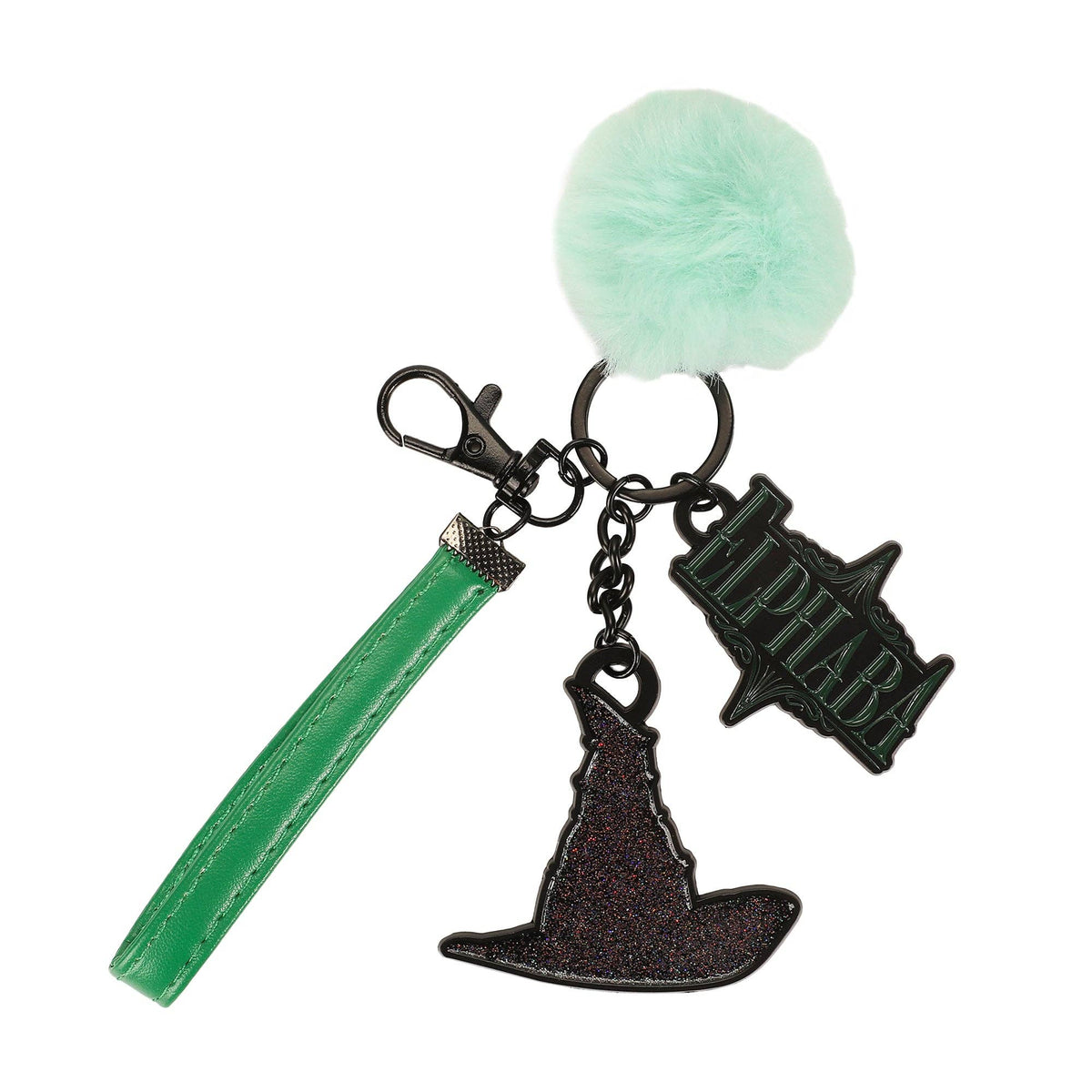 Wicked Elphaba Hat Pom Keychain