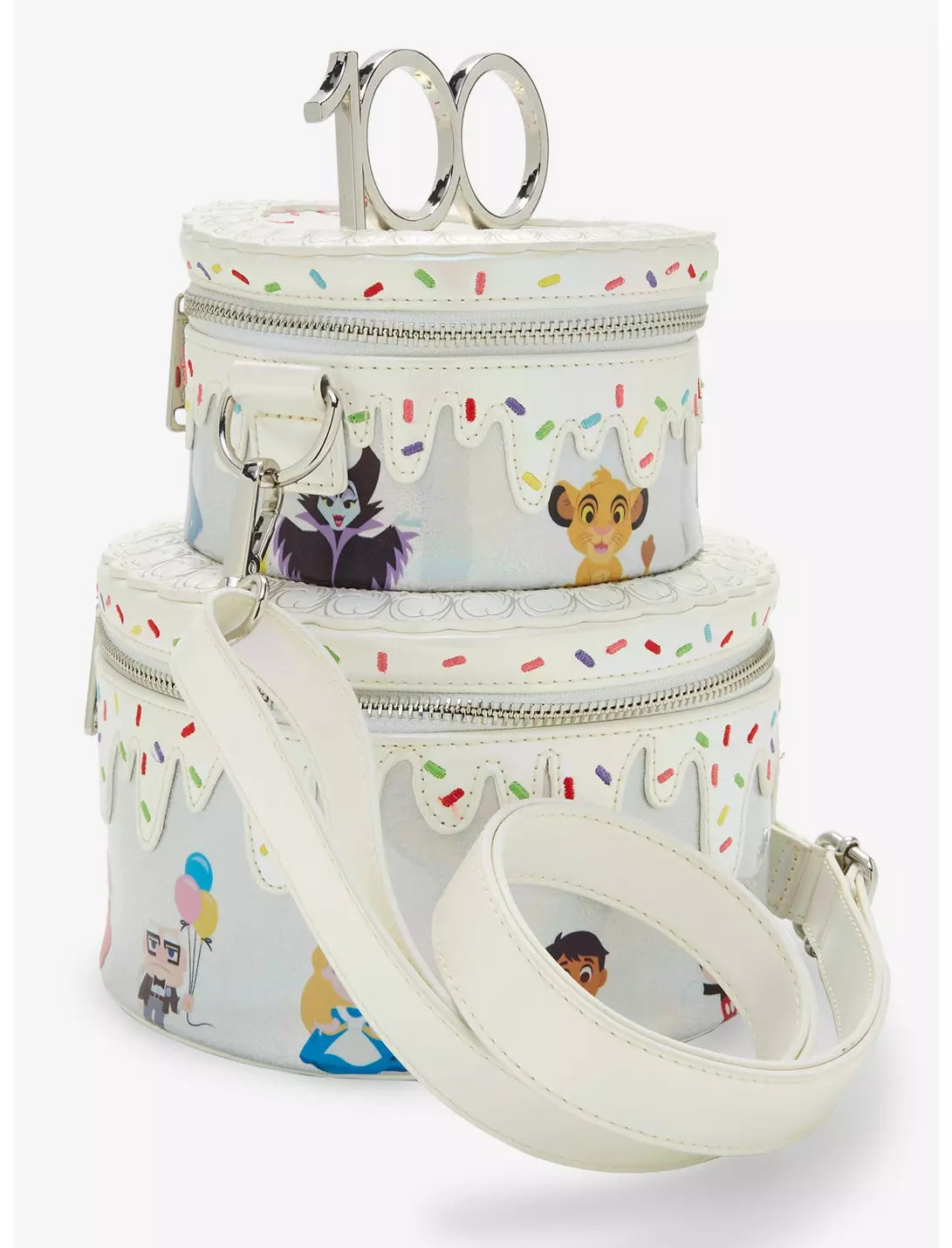 Loungefly Disney 100 Celebration Cake Crossbody Bag