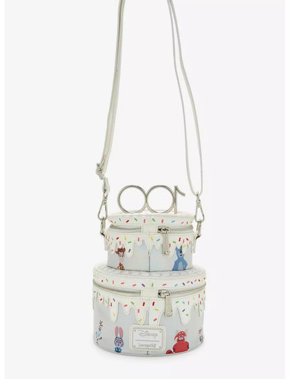 Loungefly Disney 100 Celebration Cake Crossbody Bag