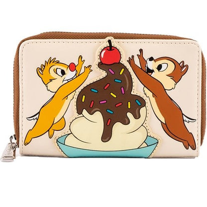 Chip 'n Dale Sweet Treats Zip-Around Wallet front