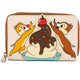 Chip 'n Dale Sweet Treats Zip-Around Wallet front