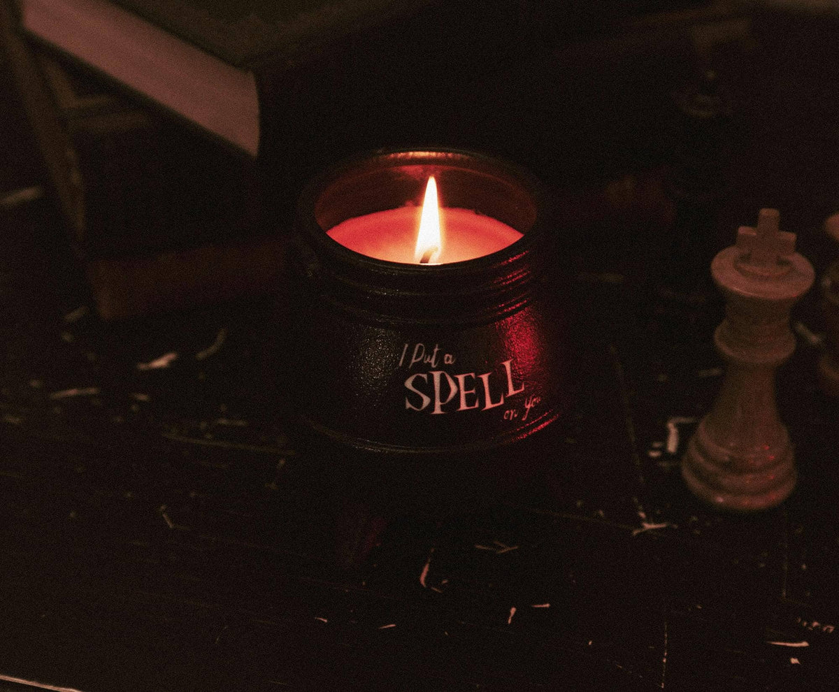 Hocus Pocus Spell On You Ceramic Cauldron Candle