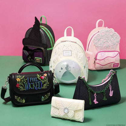 Loungefly Wicked For Good I Feel Wicked Floral Embroidered Crossbody Bag