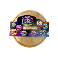 Packaged toy set with colorful labels on a white background