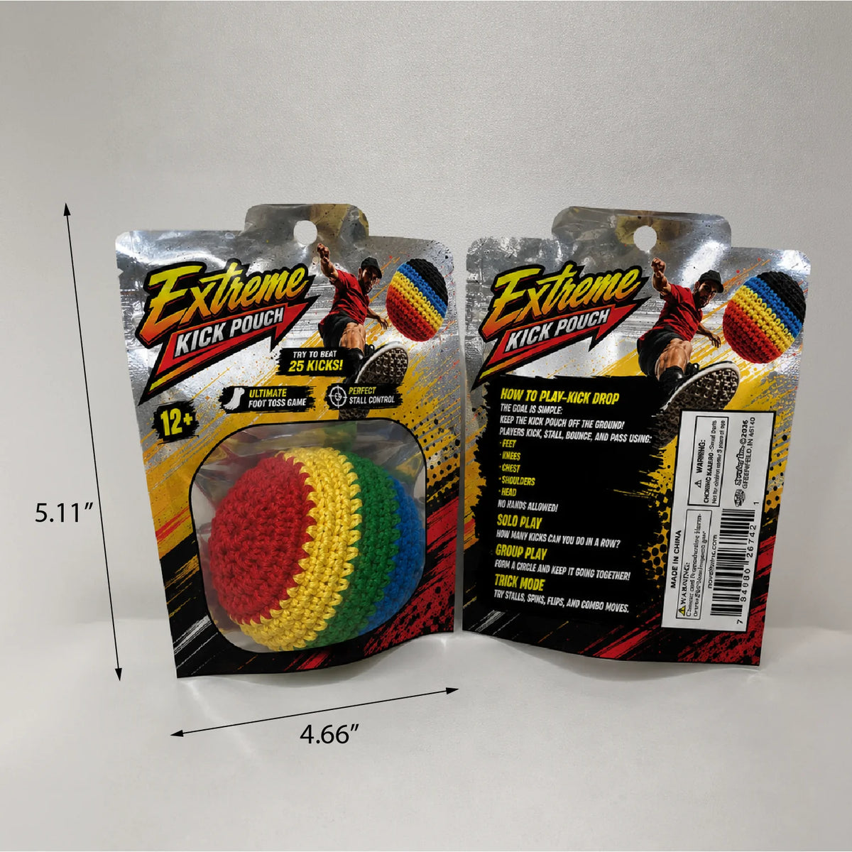 Extreme Kick Pouch Kick Drop Foot Bag Game