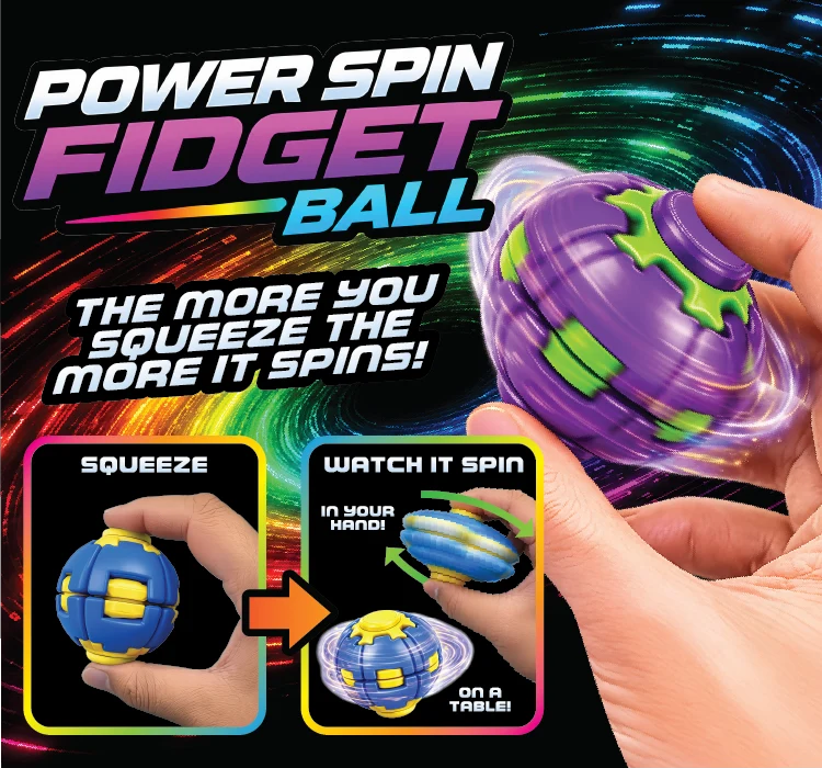 Novelty Inc Power Spin Fidget Ball