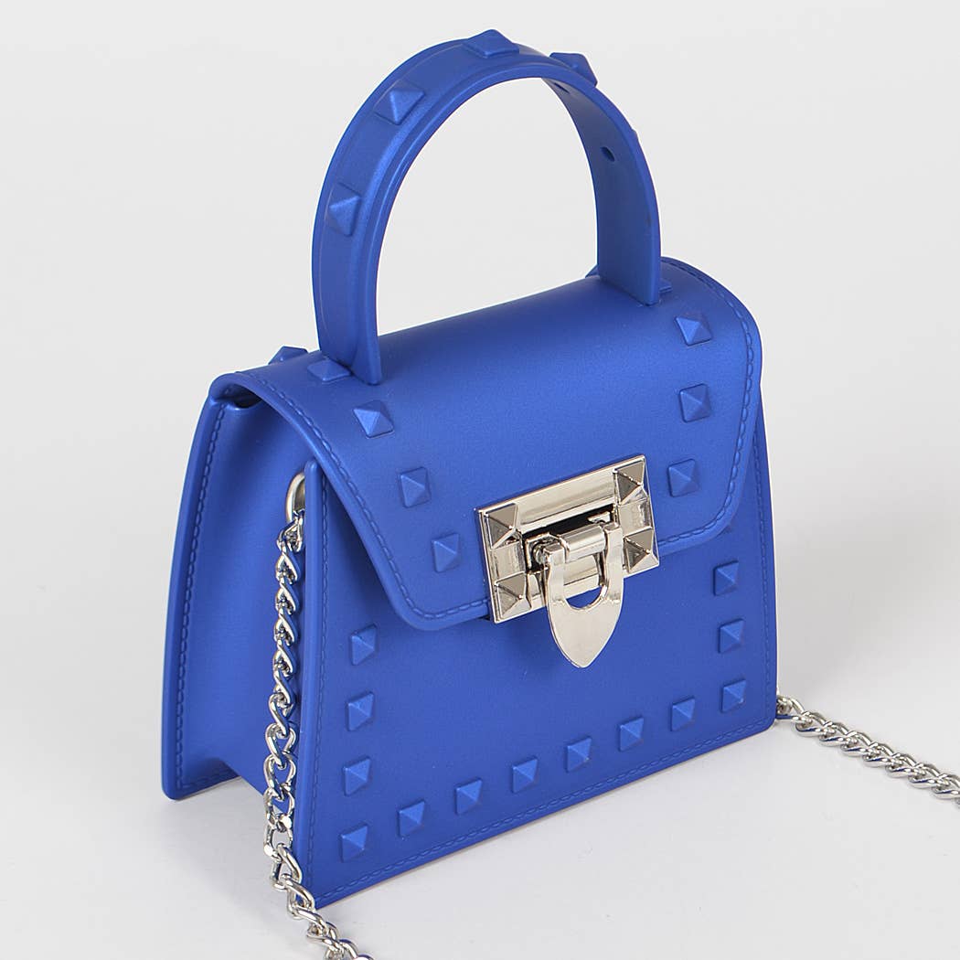 Jelly Mini Handle Bag: Purple