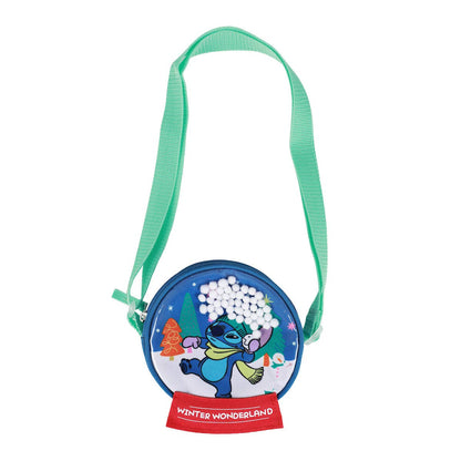 Stitch Snowglobe Winter Wonderland 5.5" Crossbody Bag