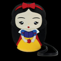 Snow White-themed crossbody bag on a white background