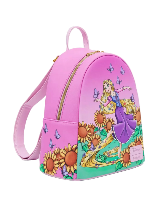 Tangled Rapunzel Sunflowers and Butterflies Mini Backpack