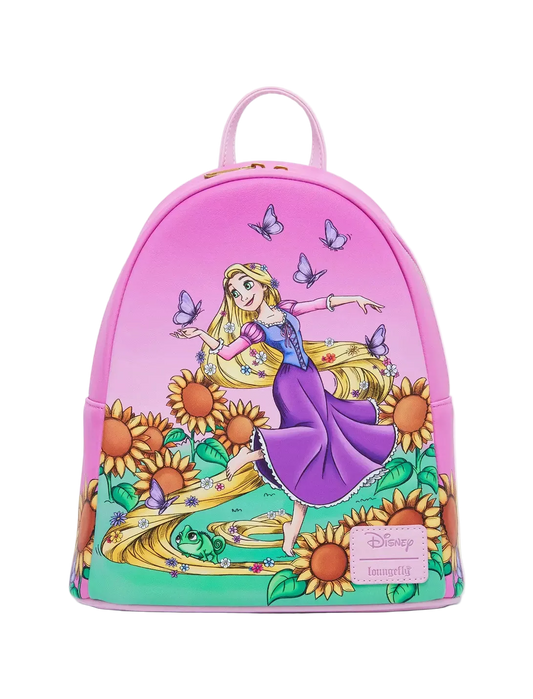 Tangled Rapunzel Sunflowers and Butterflies Mini Backpack