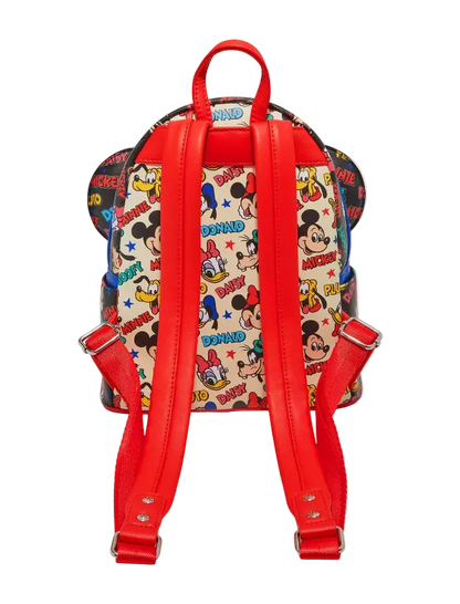 Backpack with cartoon character design on a white background