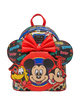 Backpack with cartoon character design on a white background