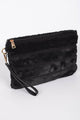 Faux Fur Charming Clutch PPC5828: Black