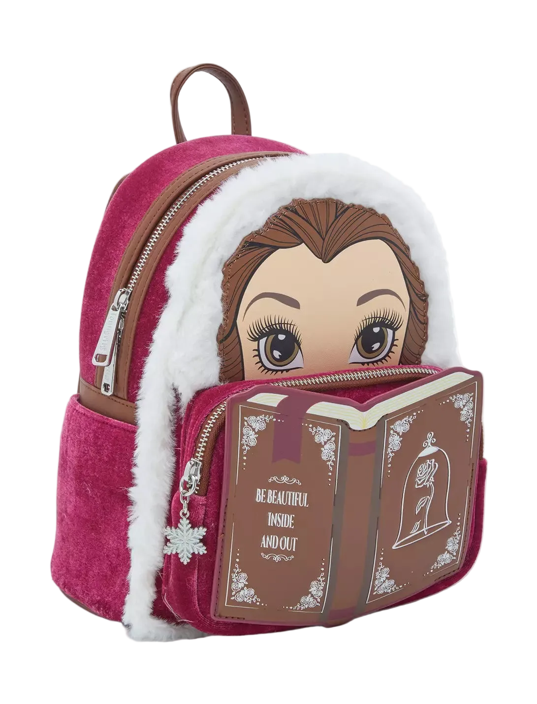 Beauty and the Beast Belle Winter Wear Storybook Mini Backpack Loungefly