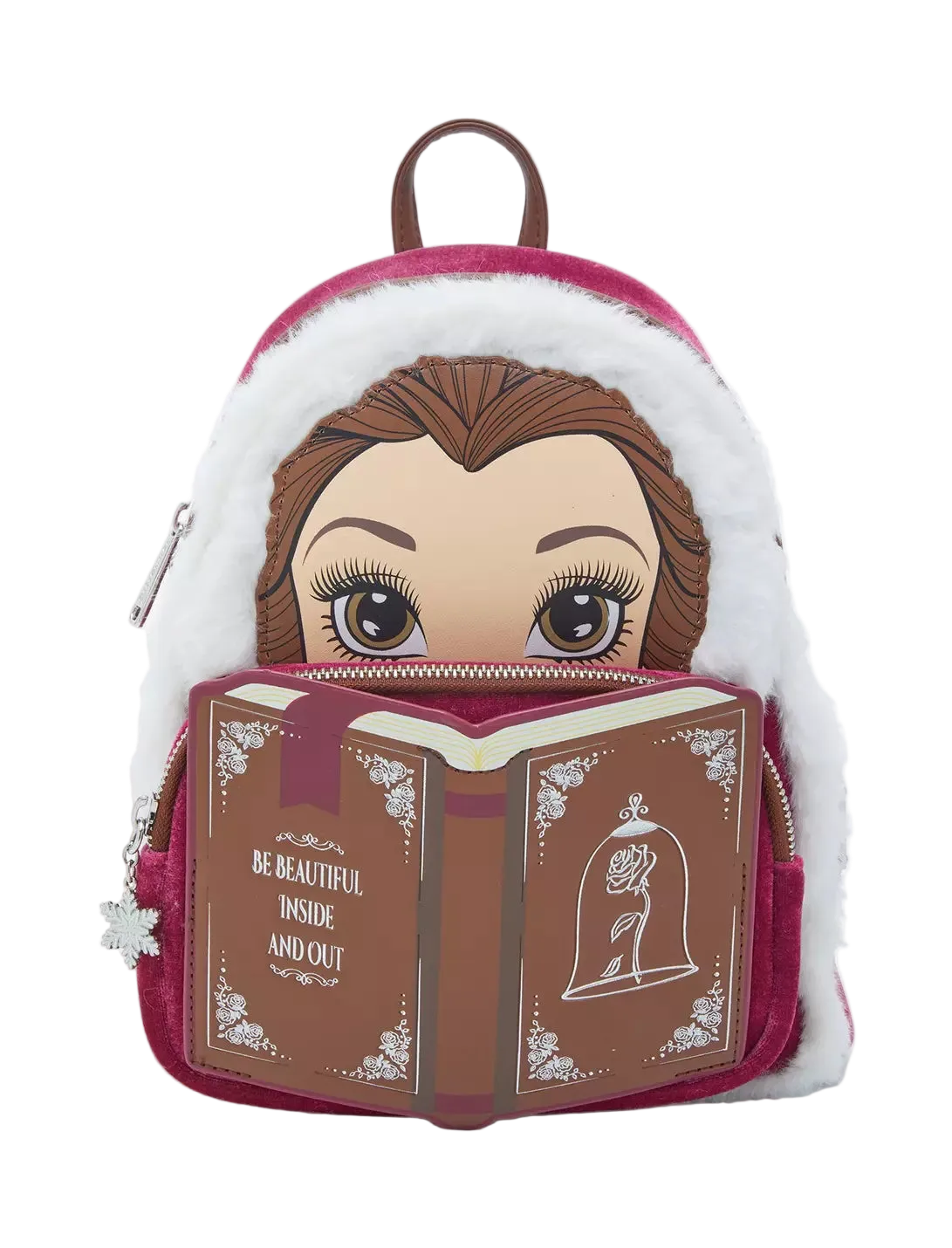 Beauty and the Beast Belle Winter Wear Storybook Mini Backpack Loungefly