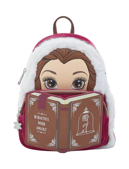 Beauty and the Beast Belle Winter Wear Storybook Mini Backpack Loungefly
