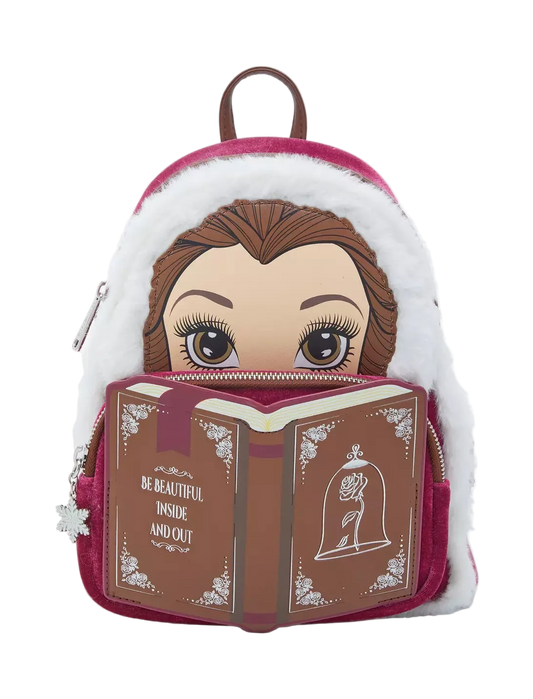 Beauty and the Beast Belle Winter Wear Storybook Mini Backpack