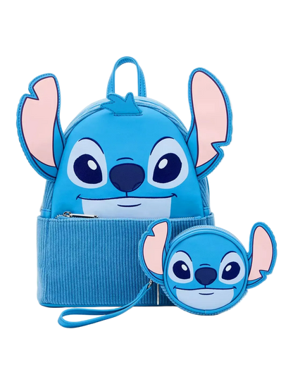 Lilo & Stitch Stitch Figural Corduroy Coin Purse Exclusive